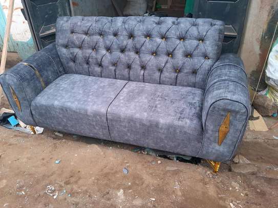 Modern Turkish luxurious 3 seater with a golden belt lining image 3