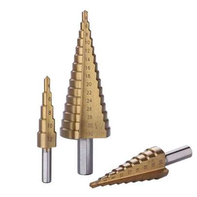 HSS TITANIUM STEP DRILL BIT SET FOR SALE! image 1