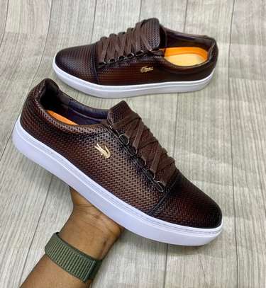 Fashionable Lacoste Leather Men's Laced Sneakers image 1