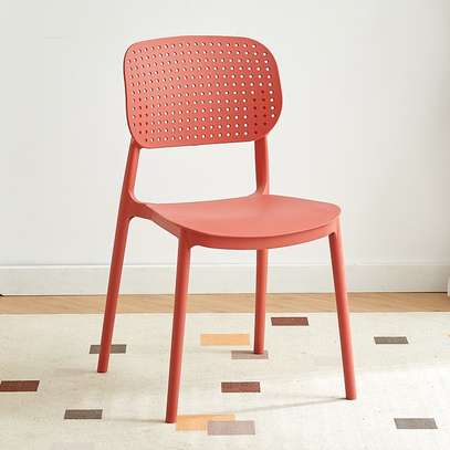 Dining Chair: Armless Plastic Eames Dining Chairs image 1