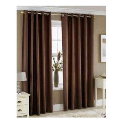 Curtains 3pc brown image 1