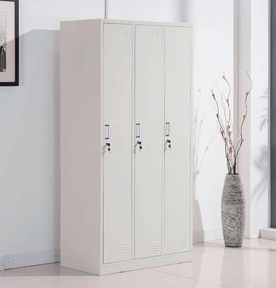 Industrial Office Storage 3-Door Metal Cabinet image 5