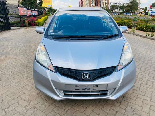 Honda Fit 1330 Cc Petrol Engine Silver In Colour 2013 KCY image 1
