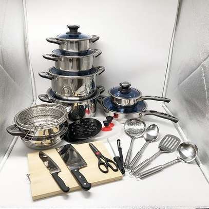 Marwa 30Pcs Stainless Steel Germany life Cookware image 1
