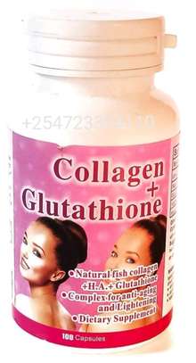 Collagen + Glutathione Supplement 100 Capsules image 1