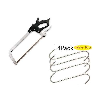 Stainless Steel Blade Butcher Saw WITH- 4PCS FREE HOOKS image 3