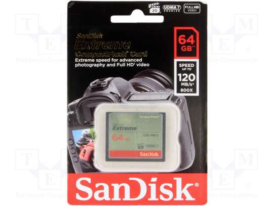 SanDisk 64GB Extreme Compact Flash Card 120MB/S image 3
