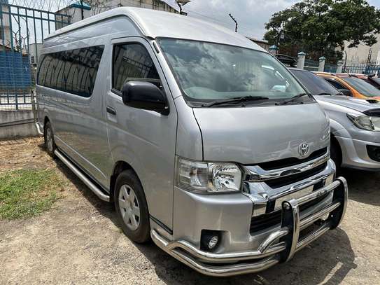 Toyota Grand Hiace 9L 2018 silver Color fully loaded. image 12