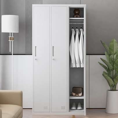3-Door Steel Lockable Office Cabinet image 1
