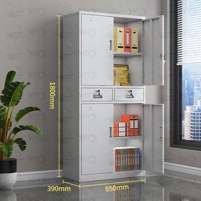 4 Door Filling Office Cabinet with Drawers image 1