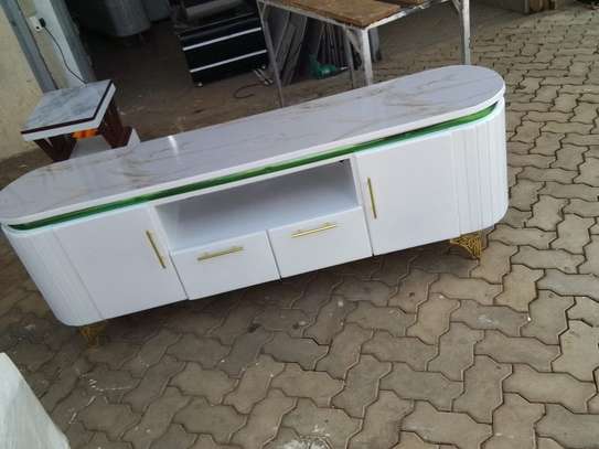 Oval TV Stand with Marble Top image 3