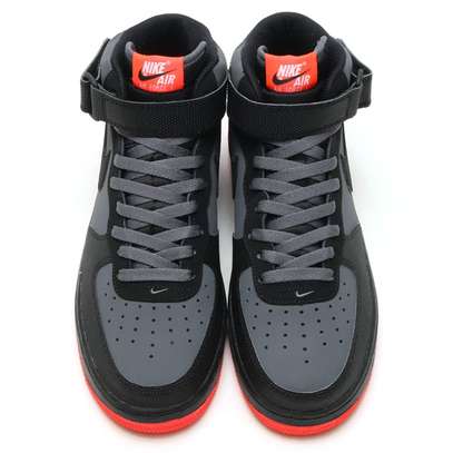 Nike Airforce Men's Sneakers 1 Mid Hot Lava Shoes image 1