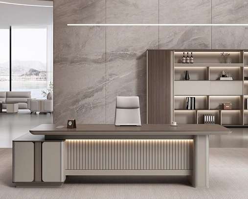 Office Desk: 1800mm Modern L-Shaped Corporate Desk image 1