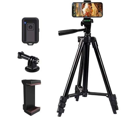 Aluminum Mobile Cell Phone Bluetooths Tripod Stand With Wire image 3