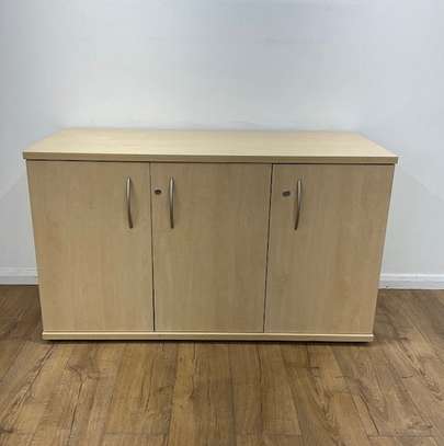 Office Cabinet: Customized Wooden Credenza image 6