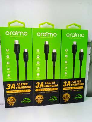 Oraimo SpeedLine 5V3A Type-C To Type-C Data Cable 1 Meter image 2