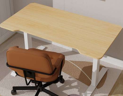 OFFICE DESK: 4 Edge Sided Brown Office Desk image 4