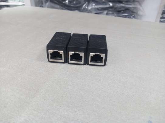 RJ45 Female To Female Network LAN Connector Adapter Coupler image 1