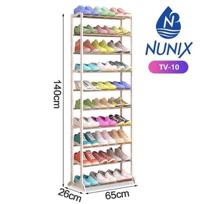 nunix metallic shoe rack image 1