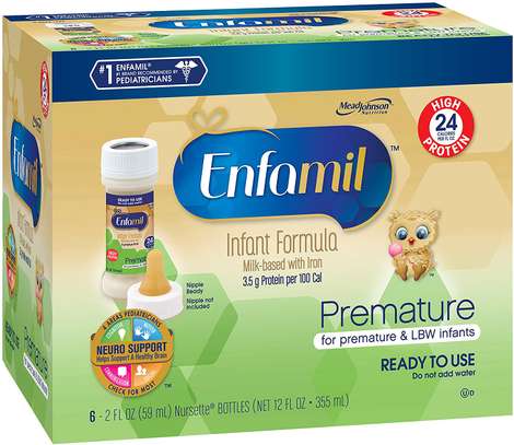 Enfamil Ready to Feed Premature Baby Formula Milk, 2 Fluid Ounce (48 count), High Protein 24 Calorie image 1