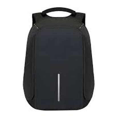 specious black back pack with usb charging cable image 2