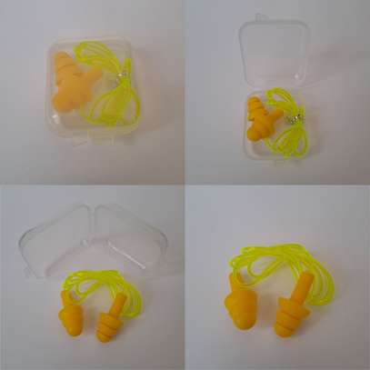 Silicon Ear Plugs Plastic Box Soundproof YELLOW BLACK ORANGE image 13