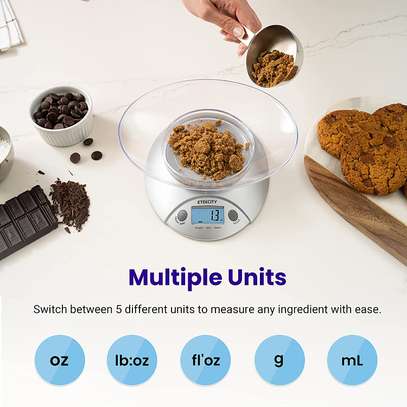 Food Kitchen Scale Bowl, Digital Ounces and Grams for Cooking image 1