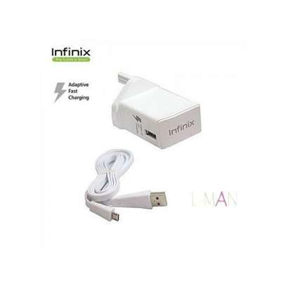Infinix 3 Pin Charger-White image 1