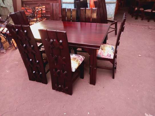 Ready 6 seater wooden dining image 2