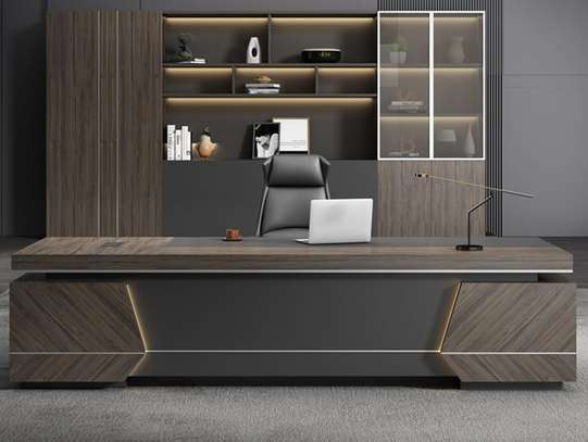 Office Desk: 2400mm L-Layout Spacious Director Desk image 1