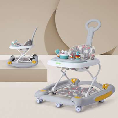 TOP 2 New Model 2 In 1 Baby Walker With Push Handle image 1