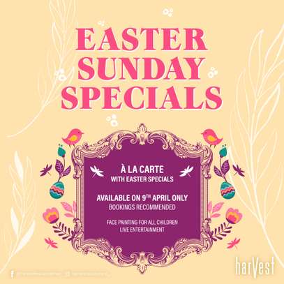 Easter Sunday Specials at Harvest  image 1