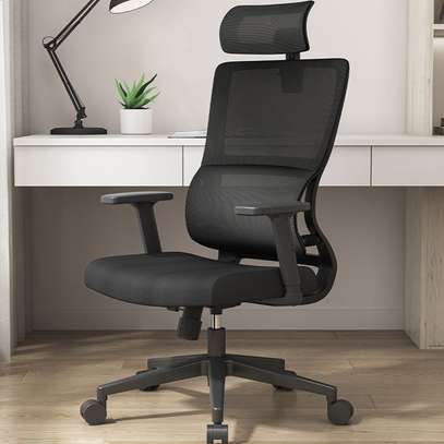 Office Chair; Modern Top Style Orthopedic High Back Chair image 4