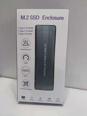 M2 SSD Case NVME Enclosure M.2 To USB Type C 3.1 SSD image 1