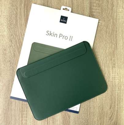 Wiwu Skin Leather Sleeve Midnight Green MacBook 13.3inch image 2