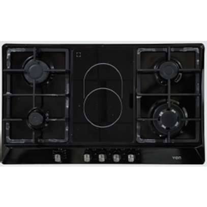 Von VBHS942CK 4+1 Black Hob - 90 CM image 1