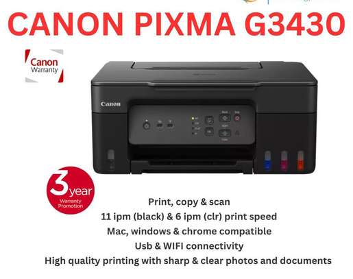 Canon Pixma G3430 Printer 3 in one wifi enabled. image 1