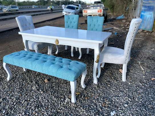 Dining table made by hand wood maongani image 1