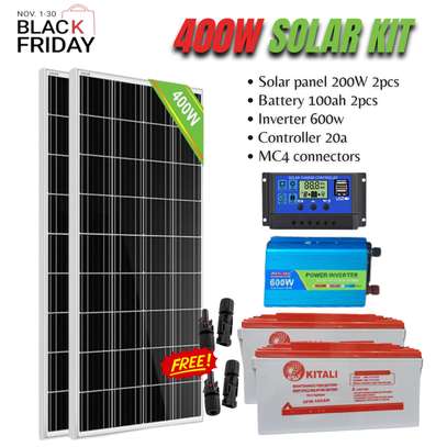 400w solar fullkit with free mc4 connectors image 2