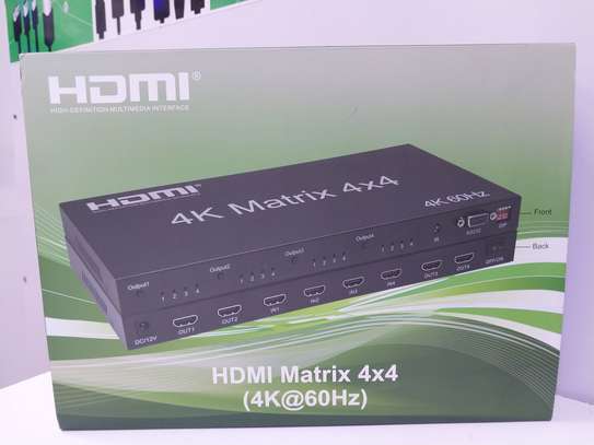 Ultra HD 4K@60hz True Matrix 4x4 HDMI Switch image 2