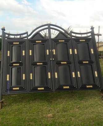 Modern steel security gates image 2