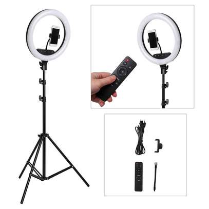 14 Inch Ring Led light with Tripod Stand image 1