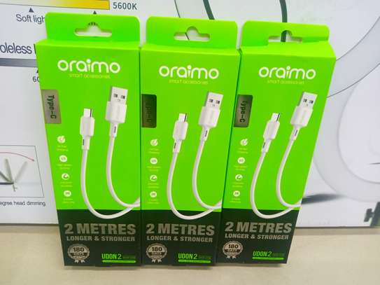 Oraimo Fast Charging USB For All Android Phones Type C 2m image 2