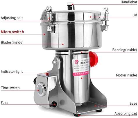 3000g grain grinder machine for commercial and homeuse image 1