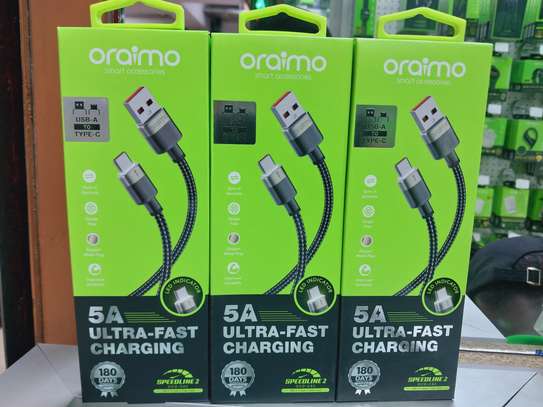 Oraimo SpeedLine 2 5V 5A USB-A To TYPE-C Fast Charging cable image 3