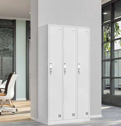 Industrial Office Storage 3-Door Metal Cabinet image 6