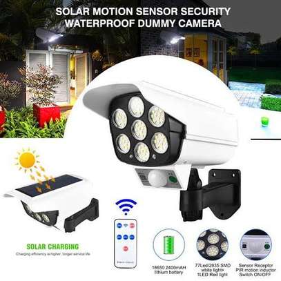 Solar Security Lights With Motion Sensor- (Dummy Camera) image 1
