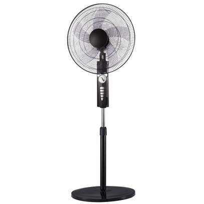 RAMTONS BLACK STAND FAN , 4 SPEED - RM/668 image 1