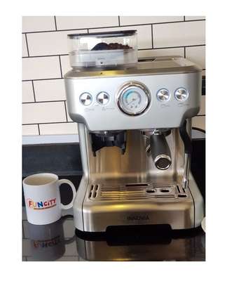 QUALITY Espresso Machine & Grinder WITH BACK WATER TANK image 1