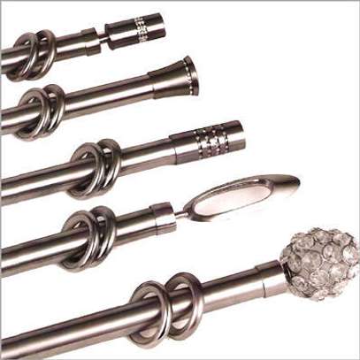 Brass curtain rods image 1